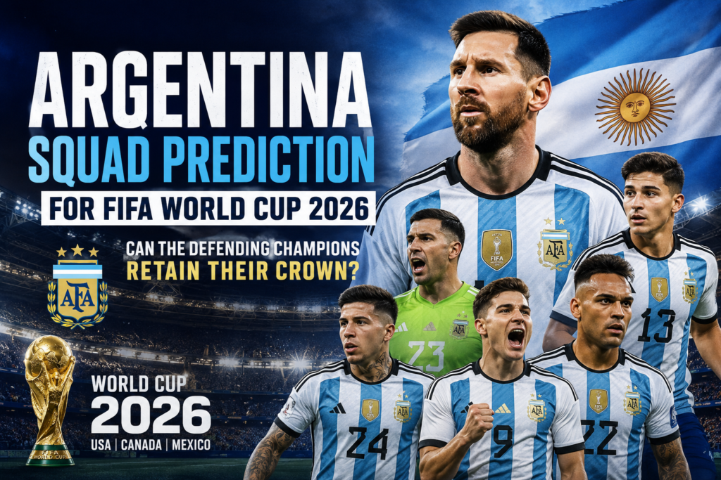 Argentina squad prediction for World Cup 2026
