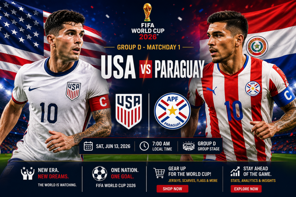 USA vs Paraguay: World Cup 2026 Matchday