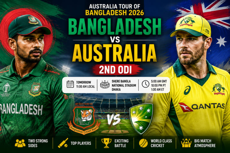 Bangladesh vs Australia 2nd ODI match