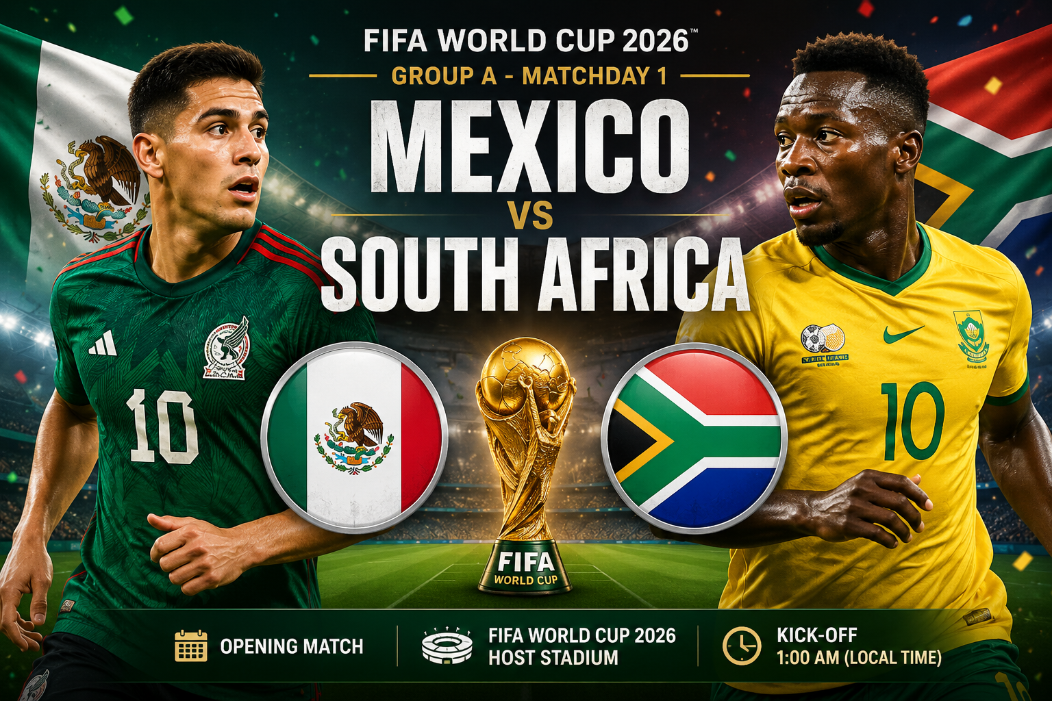 FIFA World Cup 2026: Mexico vs South Africa
