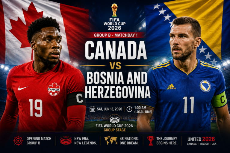 Canada vs Bosnia - World Cup 2026