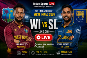 West Indies vs Sri Lanka, 2nd ODI, Sri Lanka tour of West Indies 2026