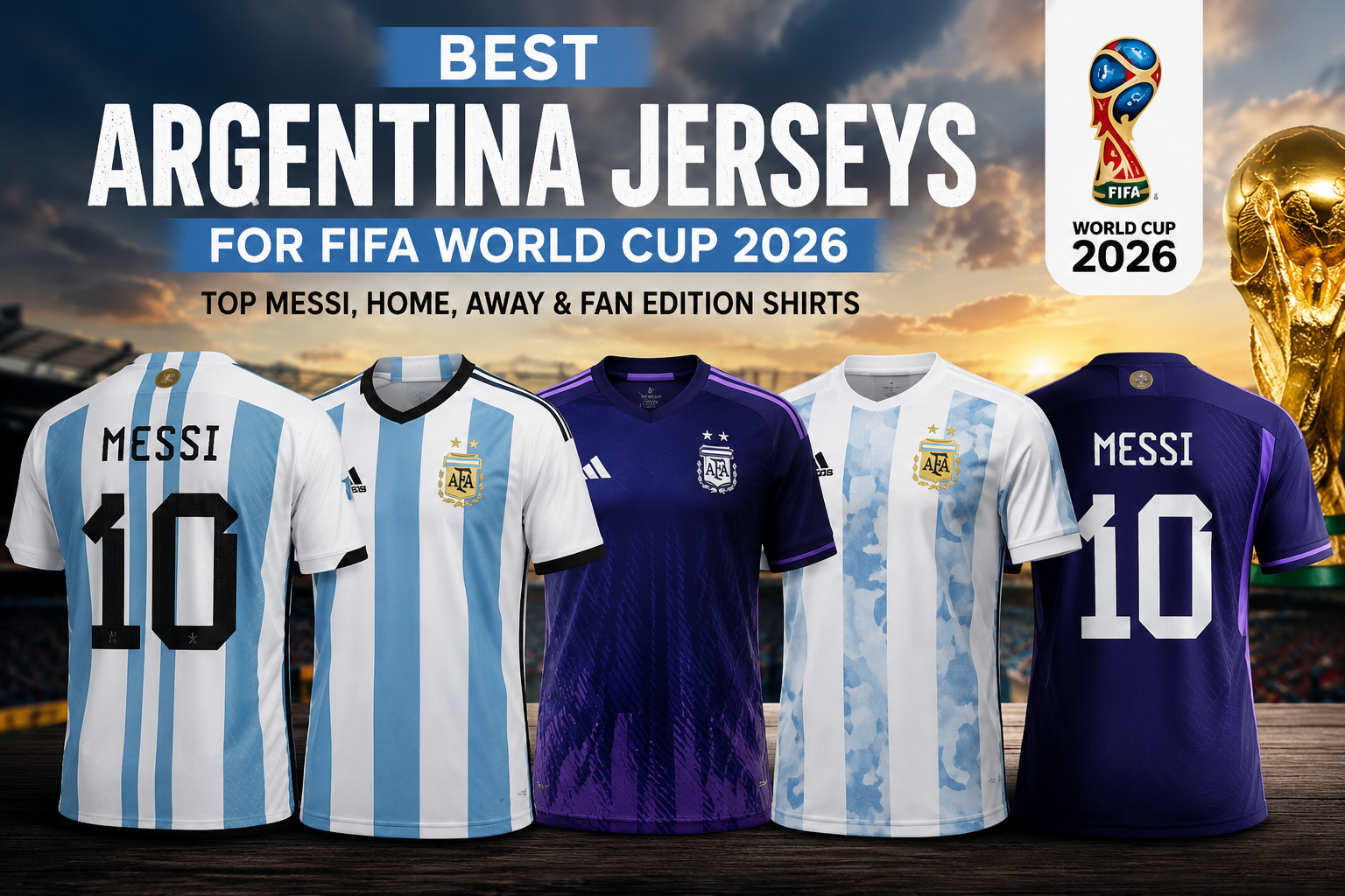 Argentina jerseys for FIFA World Cup 2026